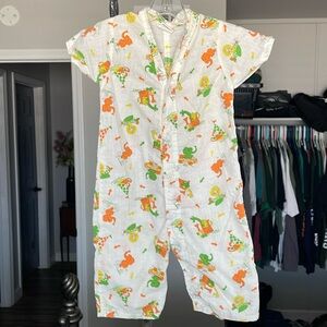 Vtg Sears Infant Baby Jumper Romper 6-9mos